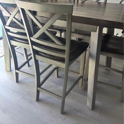 Bar Height Dining Table With 6 Chairs 