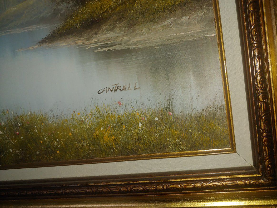 Oil Painting by Cantrell, Framed