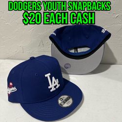MLB New Era Los Angeles Dodgers Blue Youth 9fifty Snapbacks Hats Caps 