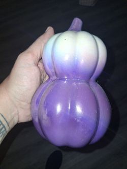 Purple Ombre Decorative Gourd Figurine