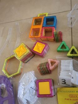 Magnetic Tiles Construction Toy Set Kids Building Blocks 3D Puzzle