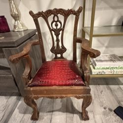 Victorian Vintage Solid Wood Kids Chair 
