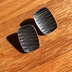 Vintage Pewter Jorgen Jensen MCM Earrings 