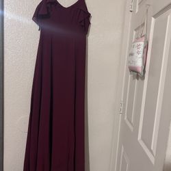 Burgundy Maxi Dress