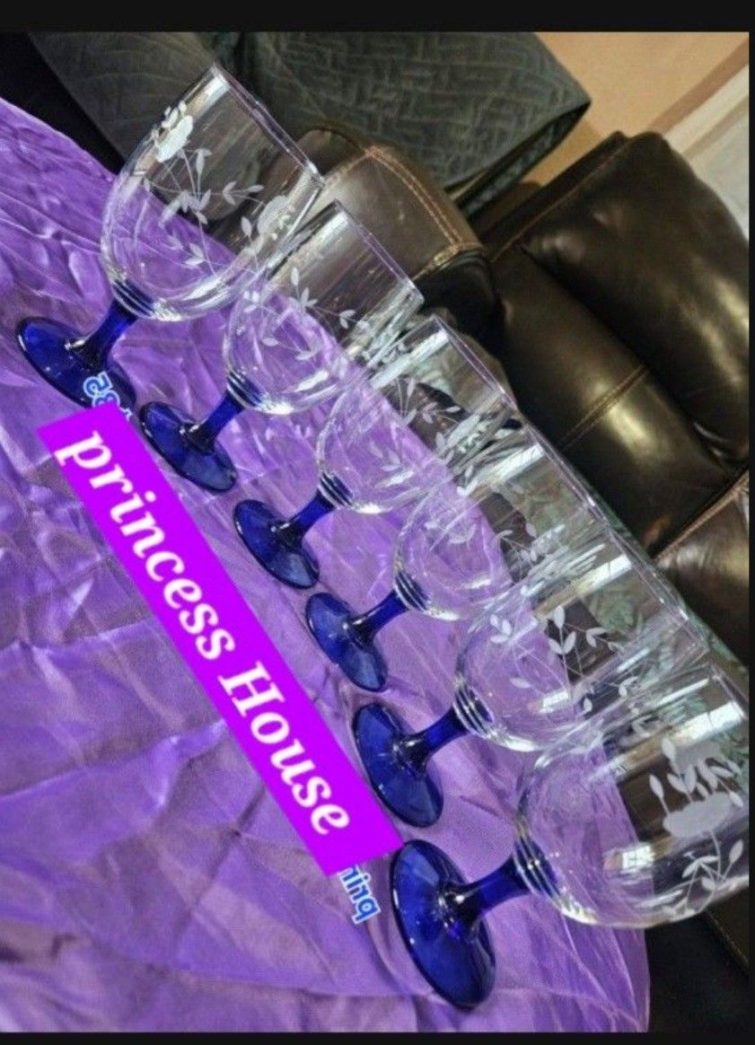 Princess House 6 Copas Muy Bonitas 
