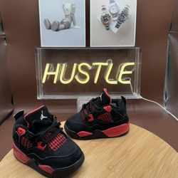 Air Jordan 4 TD ‘Red Thunder’ Size 6C Toddler