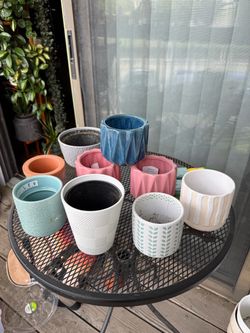 Mixed Decorative Plant Pots-Small