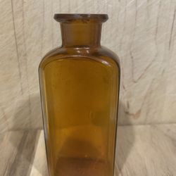Collectible Vintage Little Brown Glass Bottle