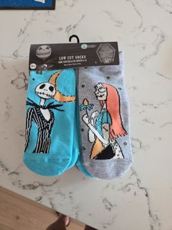 Brand new DISNEY NIGHTMARE BEFORE CHRISTMAS  10 PAIR LOW CUT SOCKS SZ 4-10 SEE DESCRIPTION
