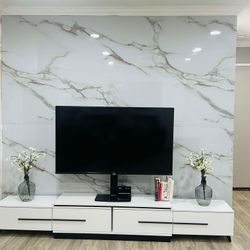 4*9-foot PVC marble 100% waterproof wall panel, easy to install, suitable for shower room