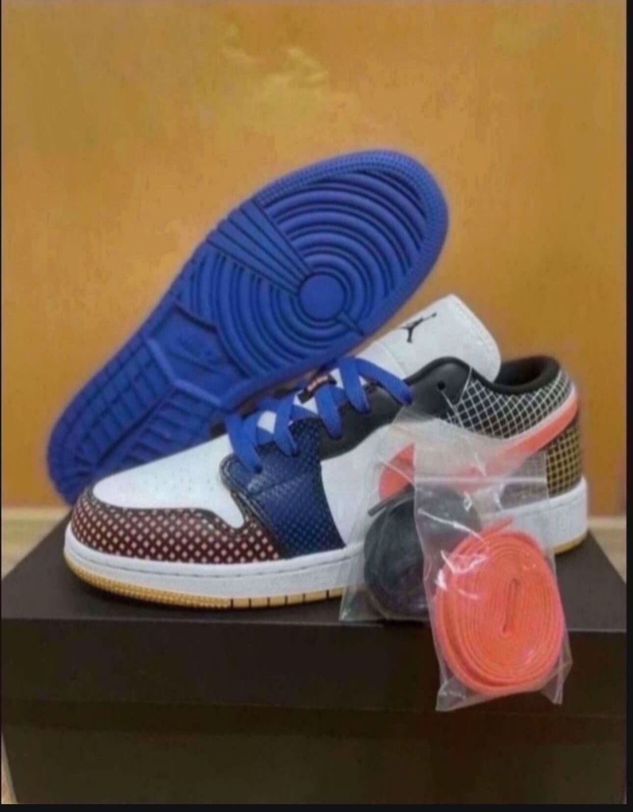 Nike Air Jordan 1 Low MMD Multicolor Size 7y/8.5w Brand New