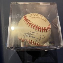Ken Griffey Jr Autographed HOF Ball Numbered /100 and PSA Certified