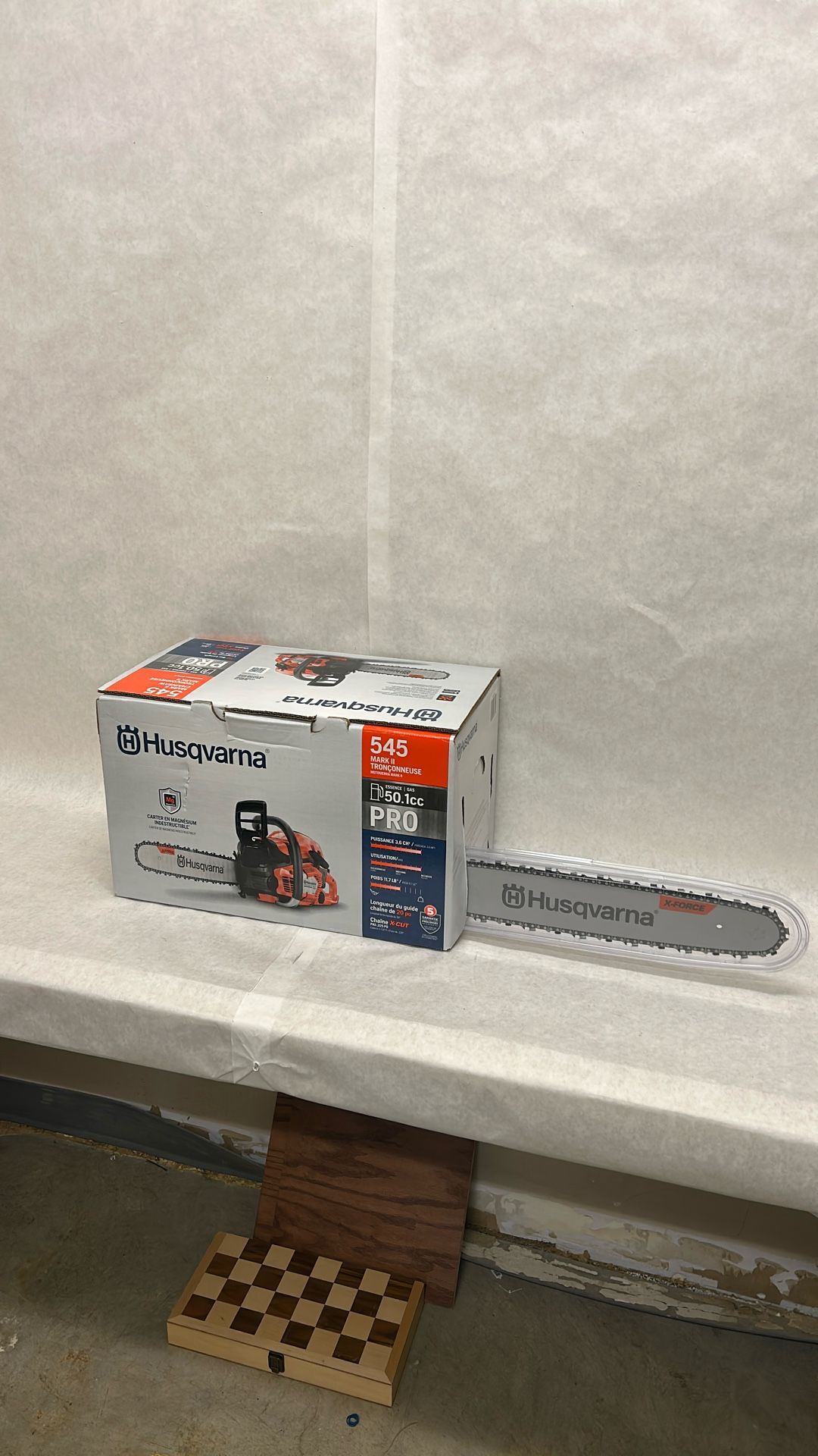 Husqvarna 545 mark 2X force chainsaw 20 inch new in box 50.1 cc gas