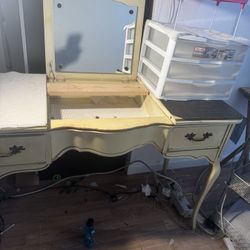 French Provincial Makeup Vanity