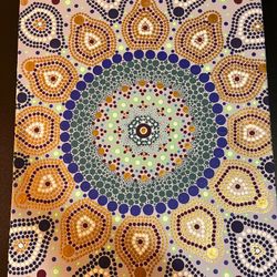 Dotted Mandela Painting