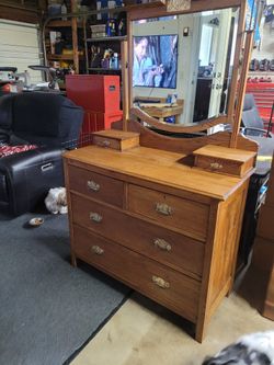 Antique Oak Dresser / Dressing Table