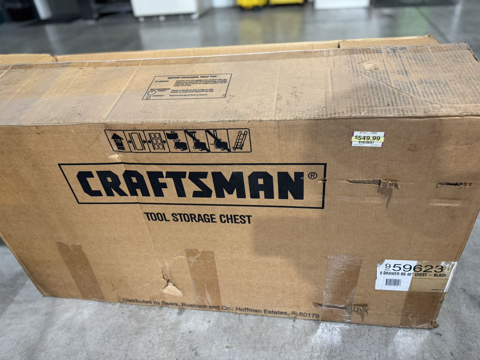 BRAND NEW Craftsman 8 Draw 40” Tool Storage Chest 