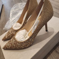 New Jimmy Choo Glitter Heels Size36