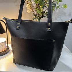 Portland Leather LEATHER TOTE BAG