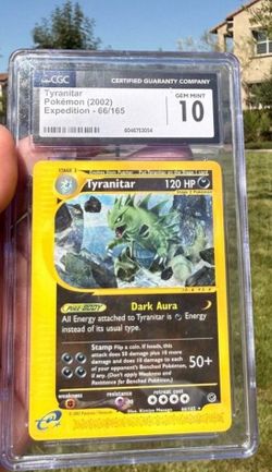 Tyranitar E-Reader 66/165 CGC Gem Slab