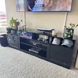 70” Black TV Stand