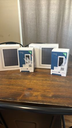 Ring Stick Up Cameras And Rechargeable Solar Panels
