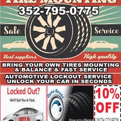 Tires Mounted & Balanced Your’s Too 