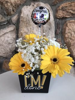 Graduation flower arrangements