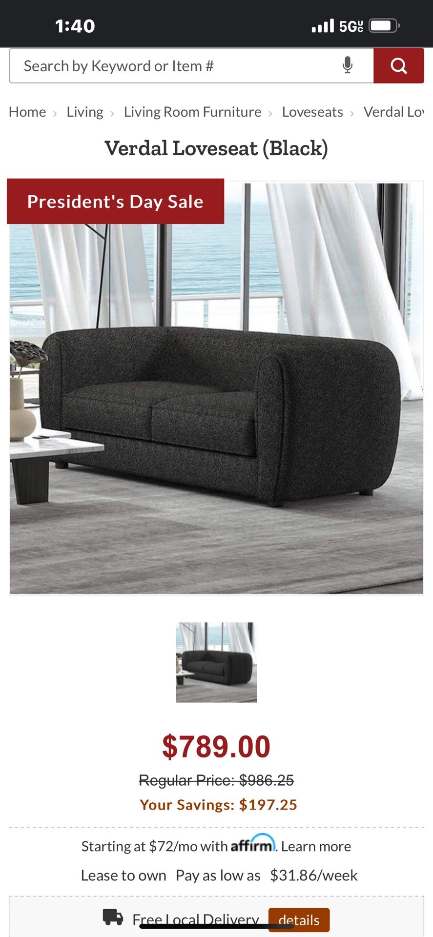 Loveseat