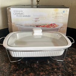 CERAMIC FOOD WARMER 