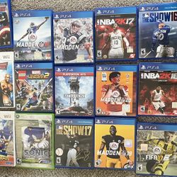 PS4 Wii Xbox Games