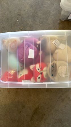 23 Small Squishmellows and Bin