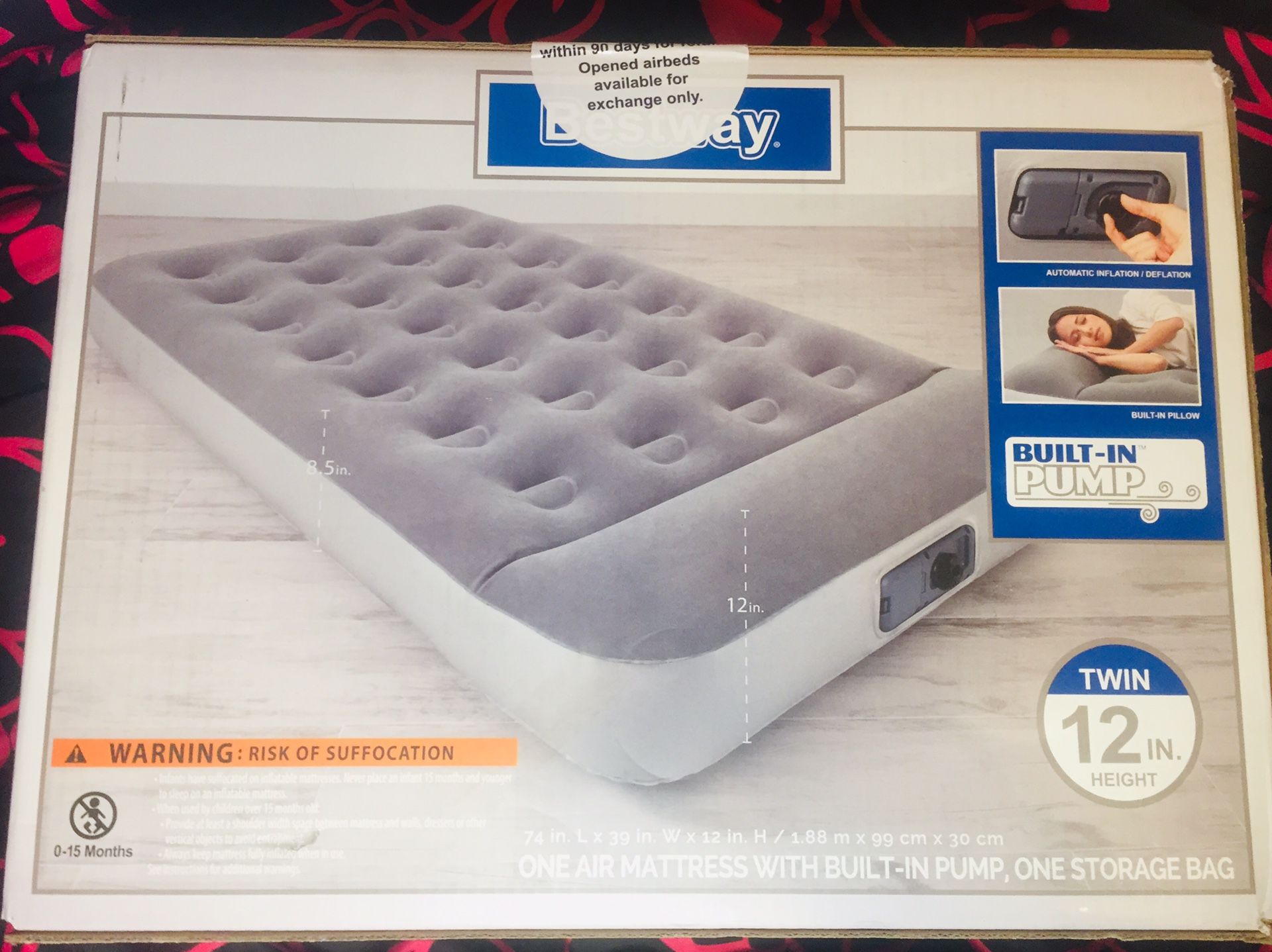 Brand New Air Mattress W/ Built In Pump