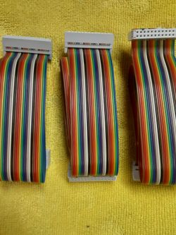 26 Pin Rainbow Idc Ribbon Cable . Female to Female 3 Pieces ( Brand new)