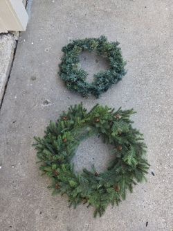 2 Christmas wreaths