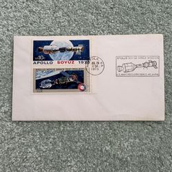 1975 First Day Of Issue Cover Apollo-Soyuz Space Test Project Featuring Two 10¢ Stamps #1569–70