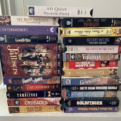 Bag full of VHS tapes