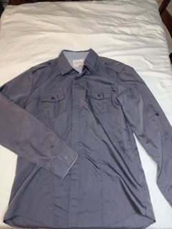 Sovereign Code Men’s Gray Button Up Shirt