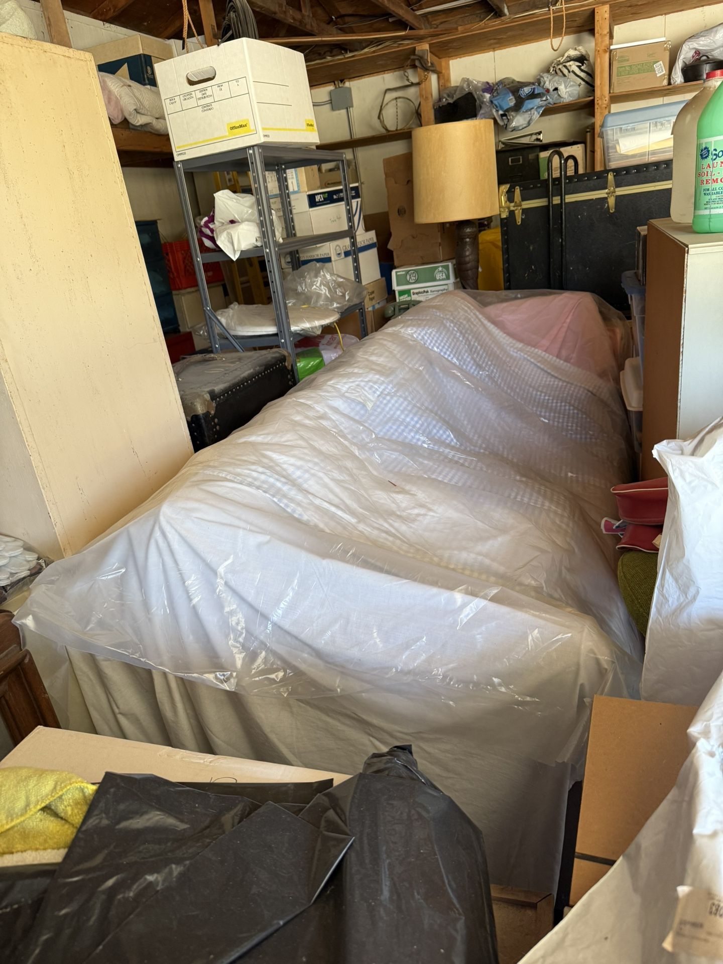 Brown, Fabric Covered, 3-cushion COUCH