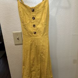 Yellow Mustard Summer Dress
