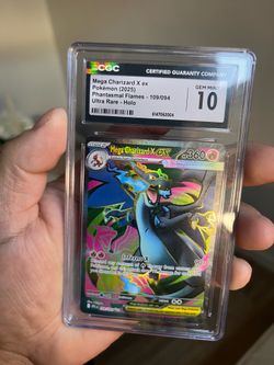 Charizard 109 mega pokemon cgc 10 Psa graded card slab Tcg