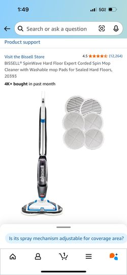 Bissell Spin Mop Cleaner Lightweight