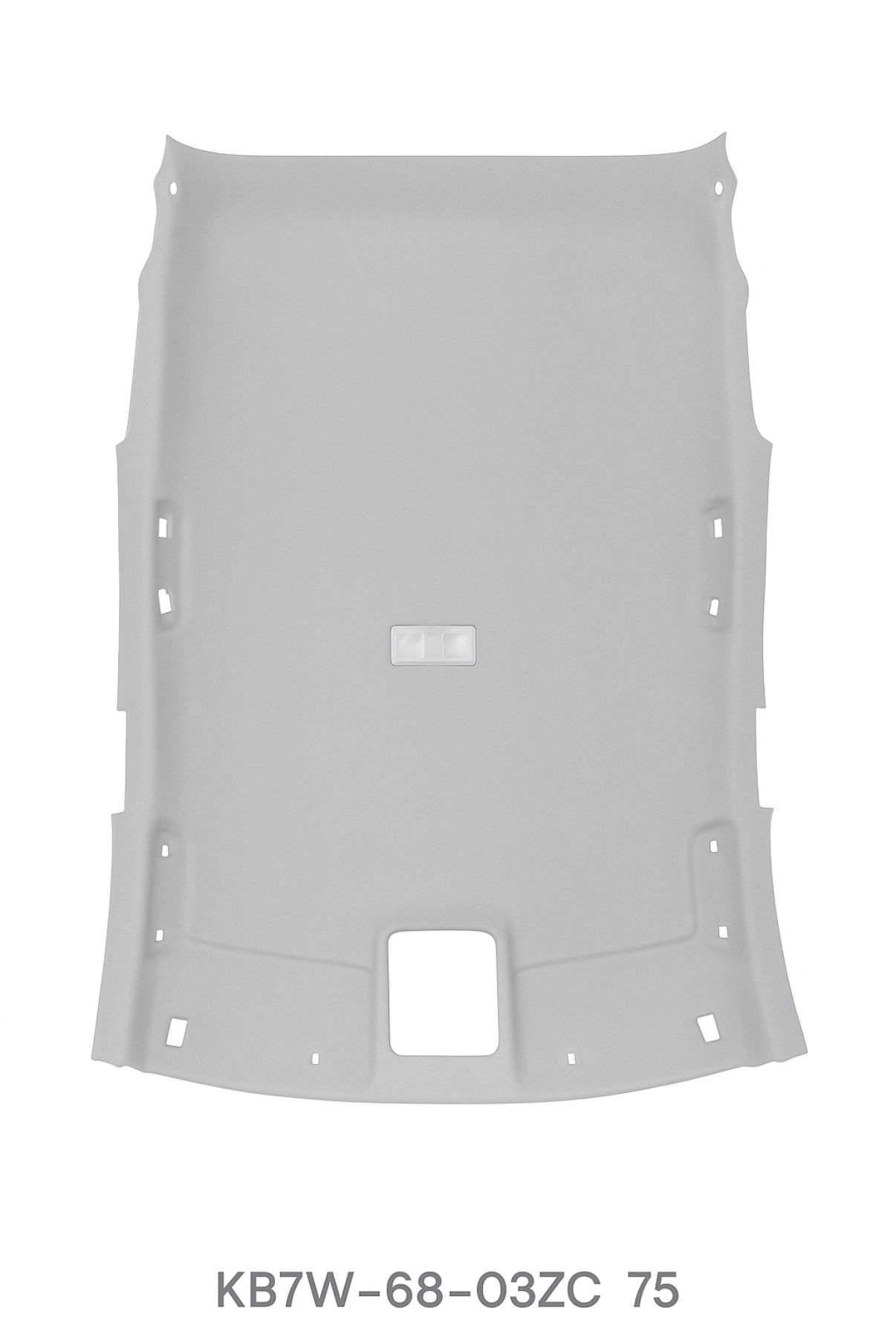 OEM Mazda CX-5 Headliner KB7W-68-03ZC-75 Gray - Fits 2017 2018 Without Sunroof