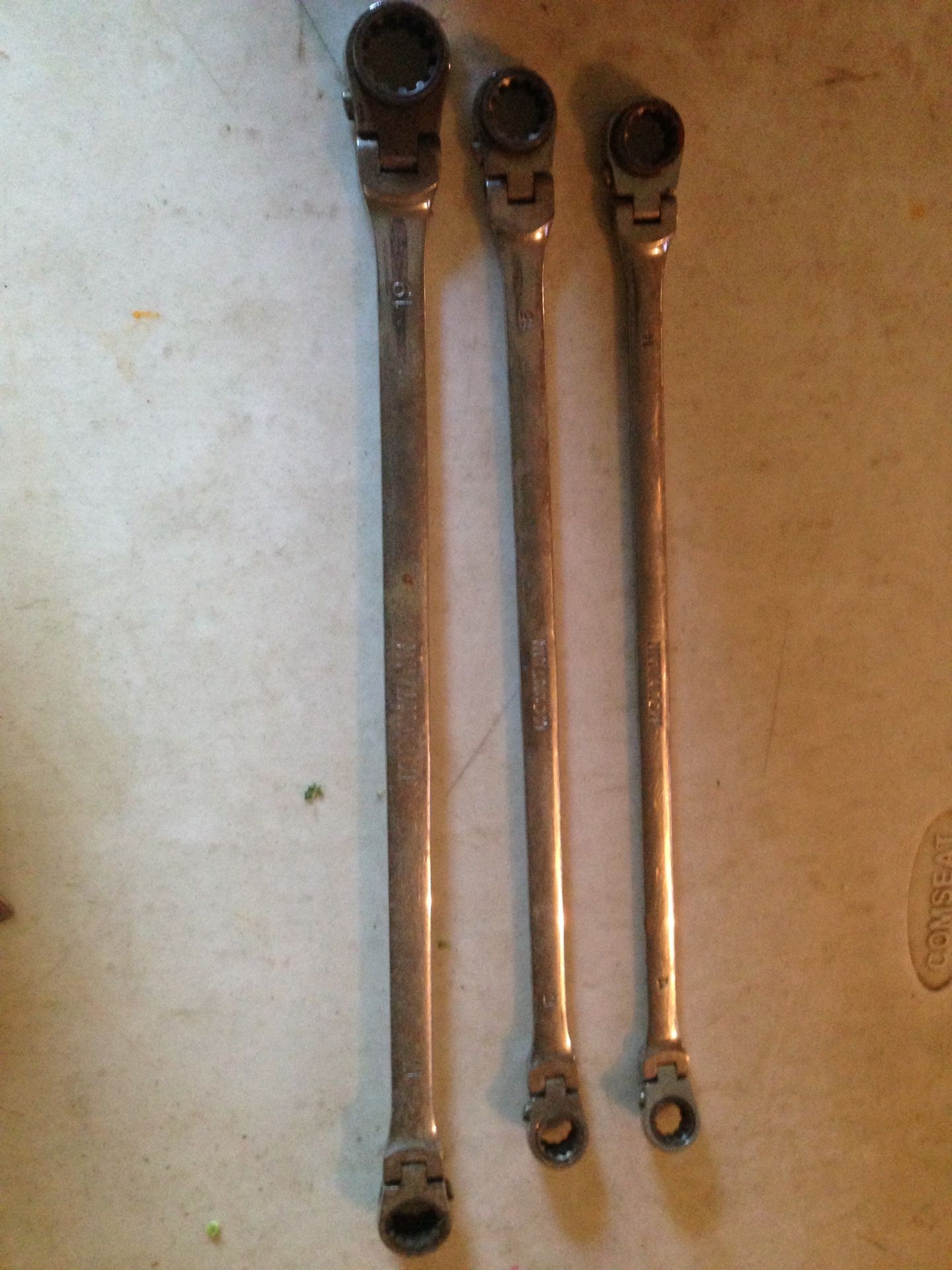 Size 12.13.14.15.17.19 Mountain double sided gear wrenches.