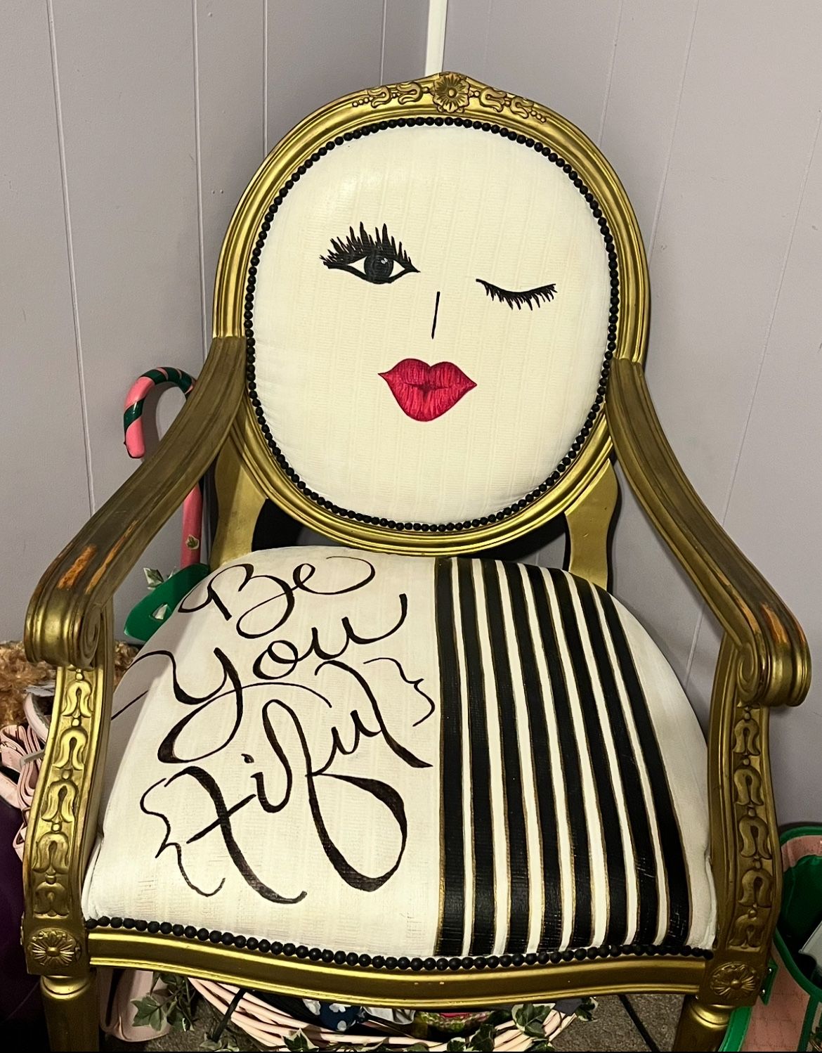 Hand painted Accent Chair