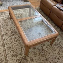 Wood & Glass Coffee Table 