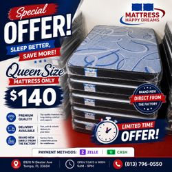 🔥 Brand New 10” Queen Size Mattress – Factory Direct – Same Day Pickup & Delivery Available