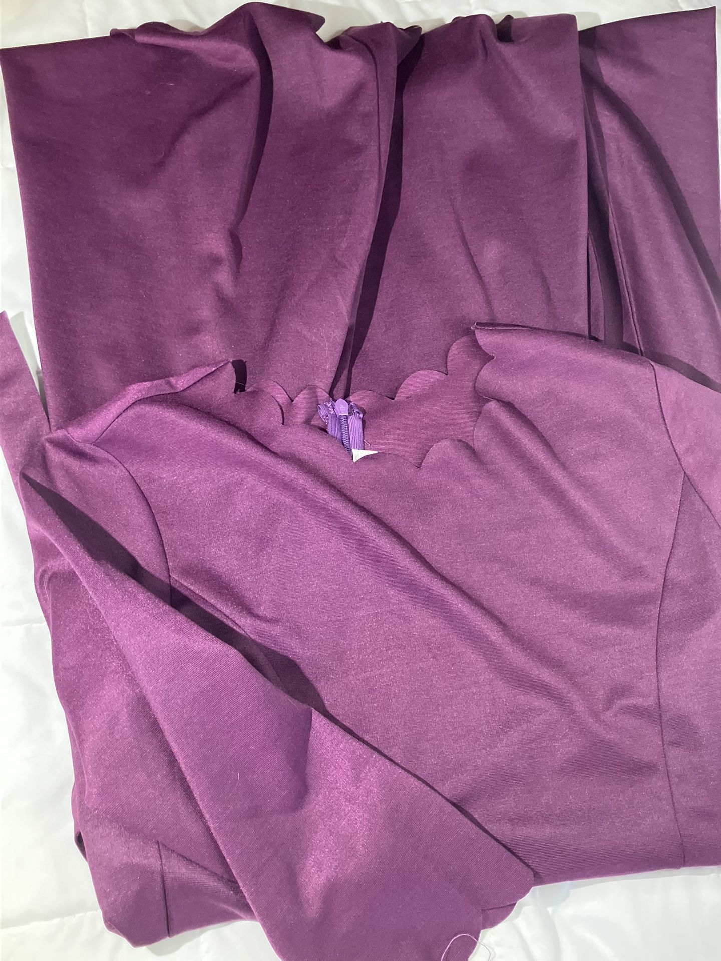 Purple formal dress w/pockets