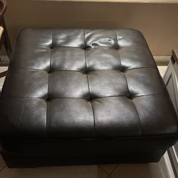 Mix Match Leather Couch Set and Ottoman $75 Firm