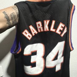 Charles Barkley Jersey Black Medium 